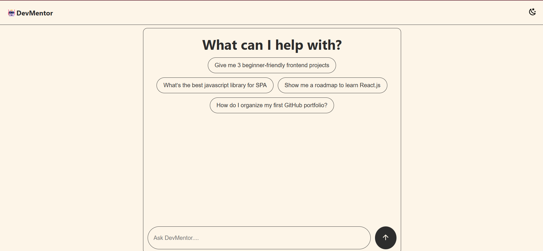 DevMentor Chat App
